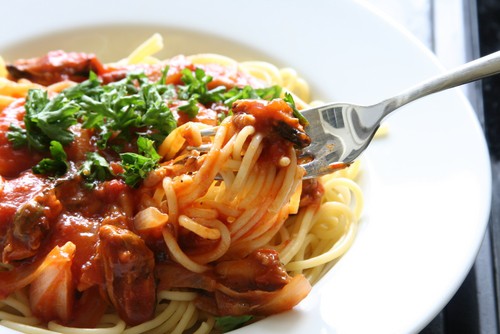 Parmesan Spaghetti Shutterstock 18017991
