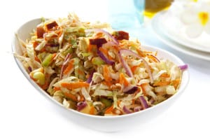 Savory Slaw with Cranberries & Bacon Recipe