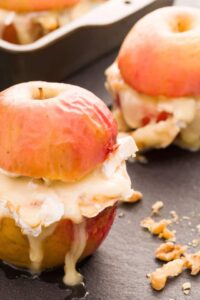 Baked Apples with Brie & Caramel Recipe