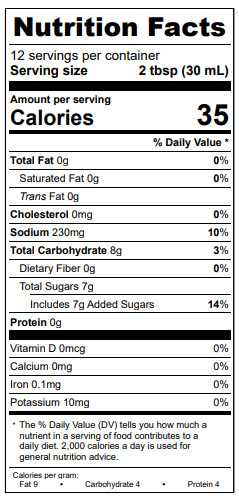  Nutrition Factsfat-Free Cole Slaw Dressing