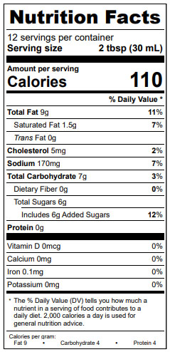  Nutrition Factspineapple Cole Slaw Dressing