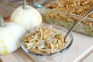 Green Bean Casserole with Jimmy's Holy Smoke! Dip